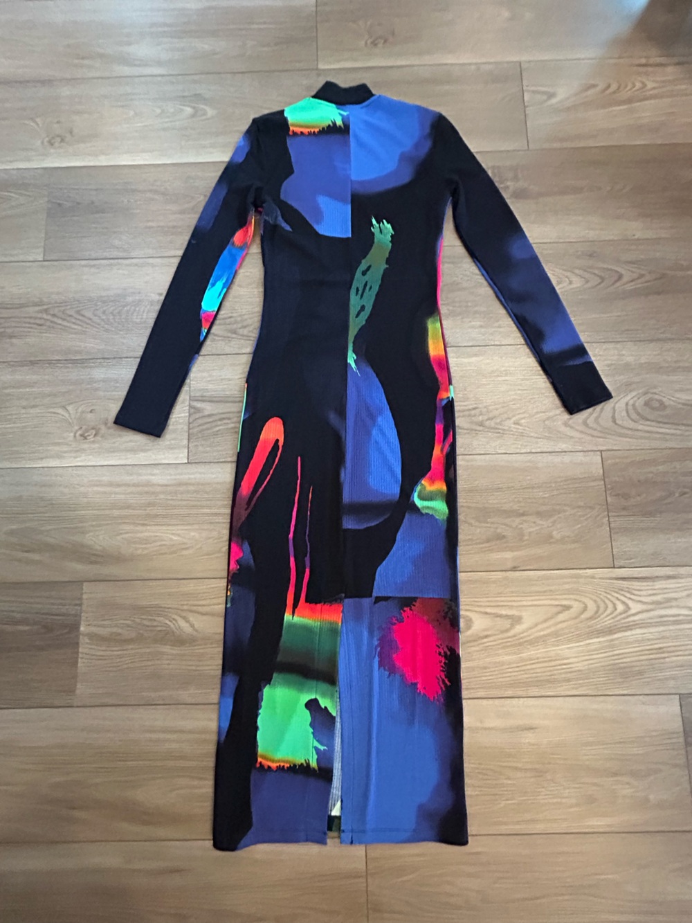 Desigual M Christian Lacroix Abstract Bodycon Midi Dress XS 47” - Picture 4 of 9